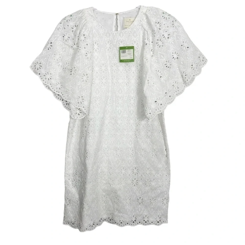Kate Spade White Eyelet Shift Dress